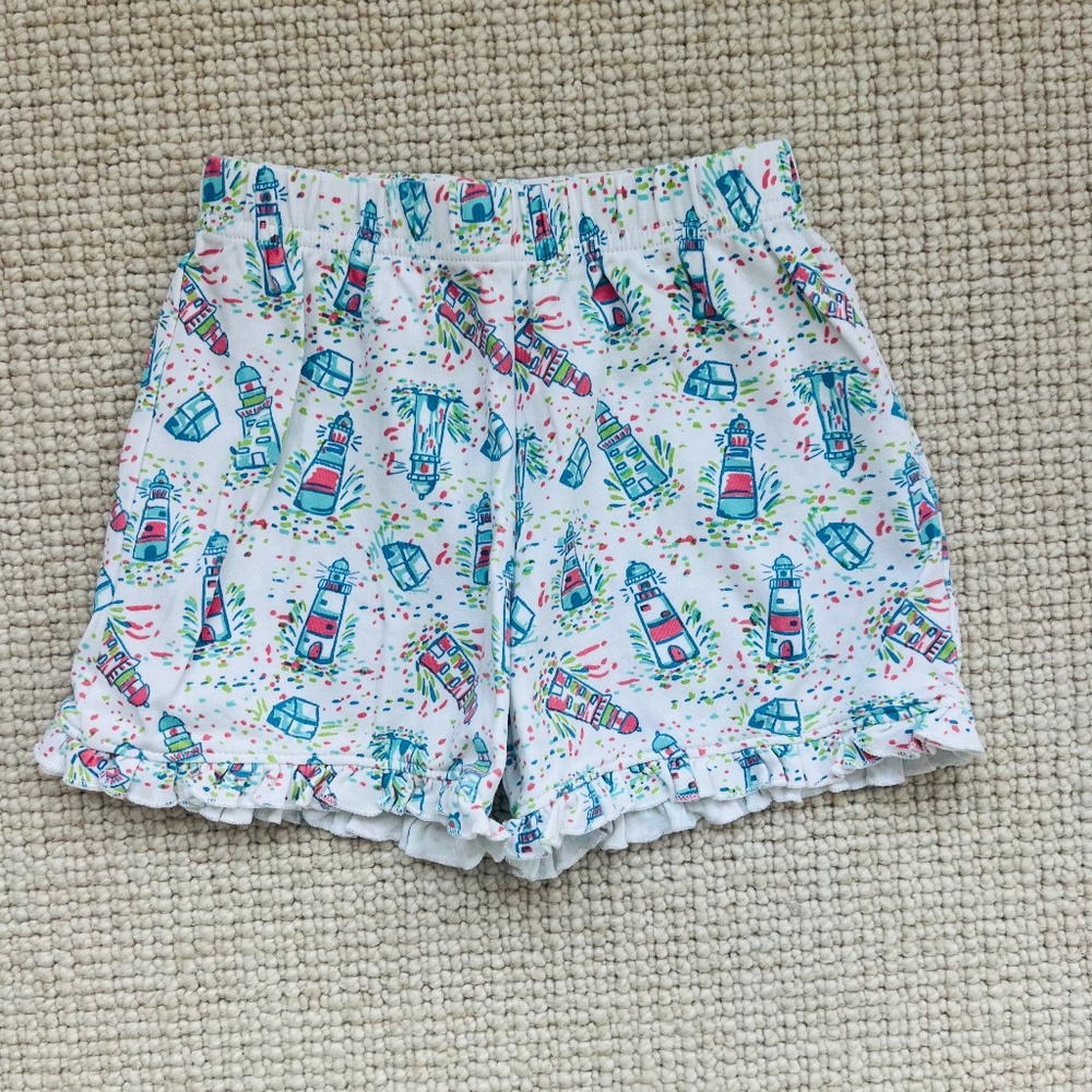 Girls Lighthouse Ruffle Bottom Shorts (6)